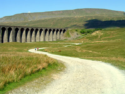 Heading towards Ribblehead Viaduct, Whernside ahead