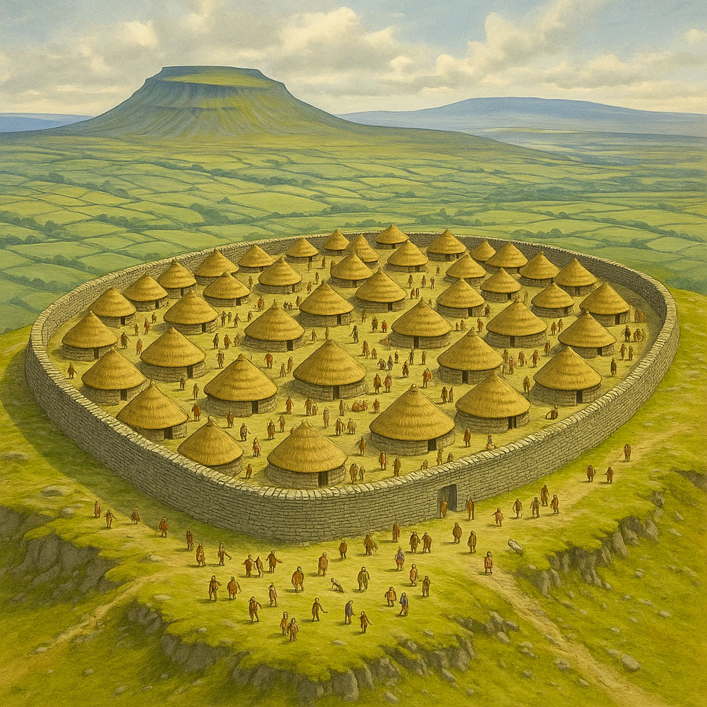 What an Iron Age fort on Ingleborough could have looked like