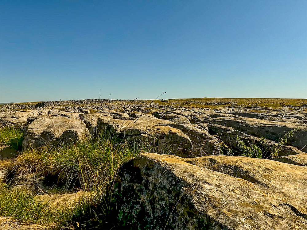 Some of the limestone pavement walked through when walking back to Horton in Ribblesdale from Ingleborough