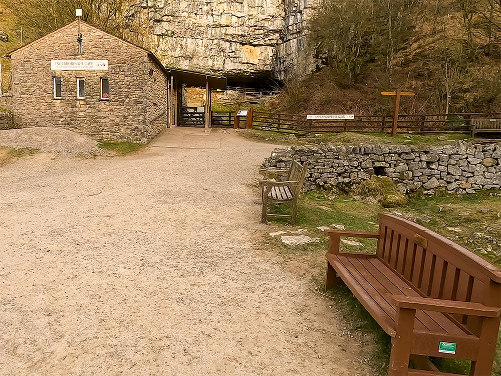The entrance to Ingleborough Cave