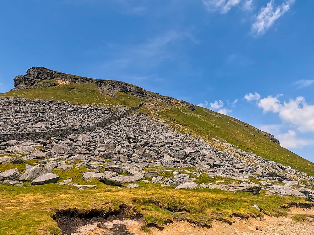 The second steep climb up Pen-y-ghent