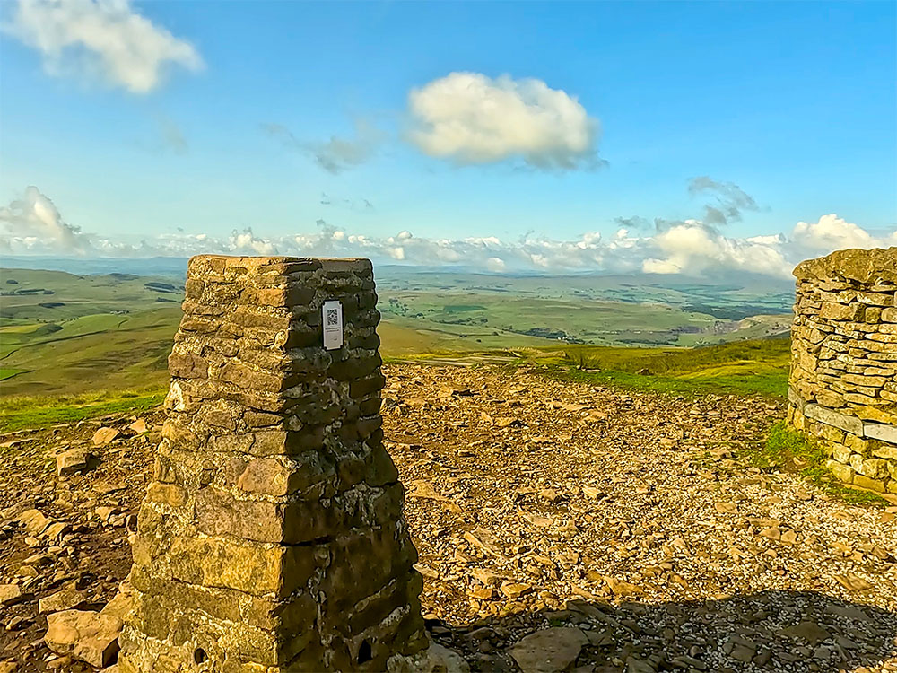 The trig point on Pen-y-ghent
