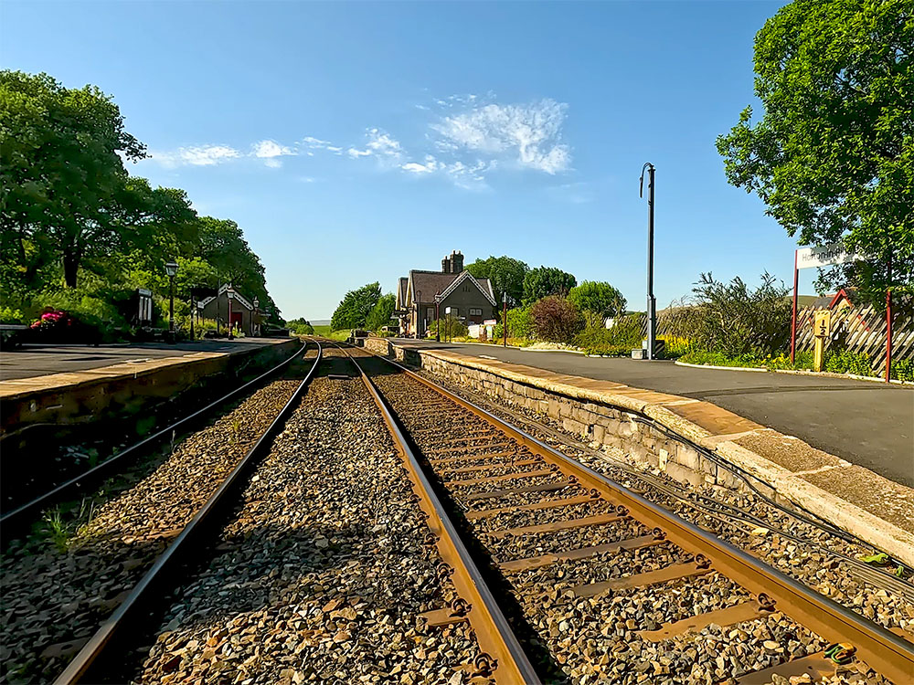 Horton in Ribblesdale train station, which is on the Settle to Carlisle railway line
