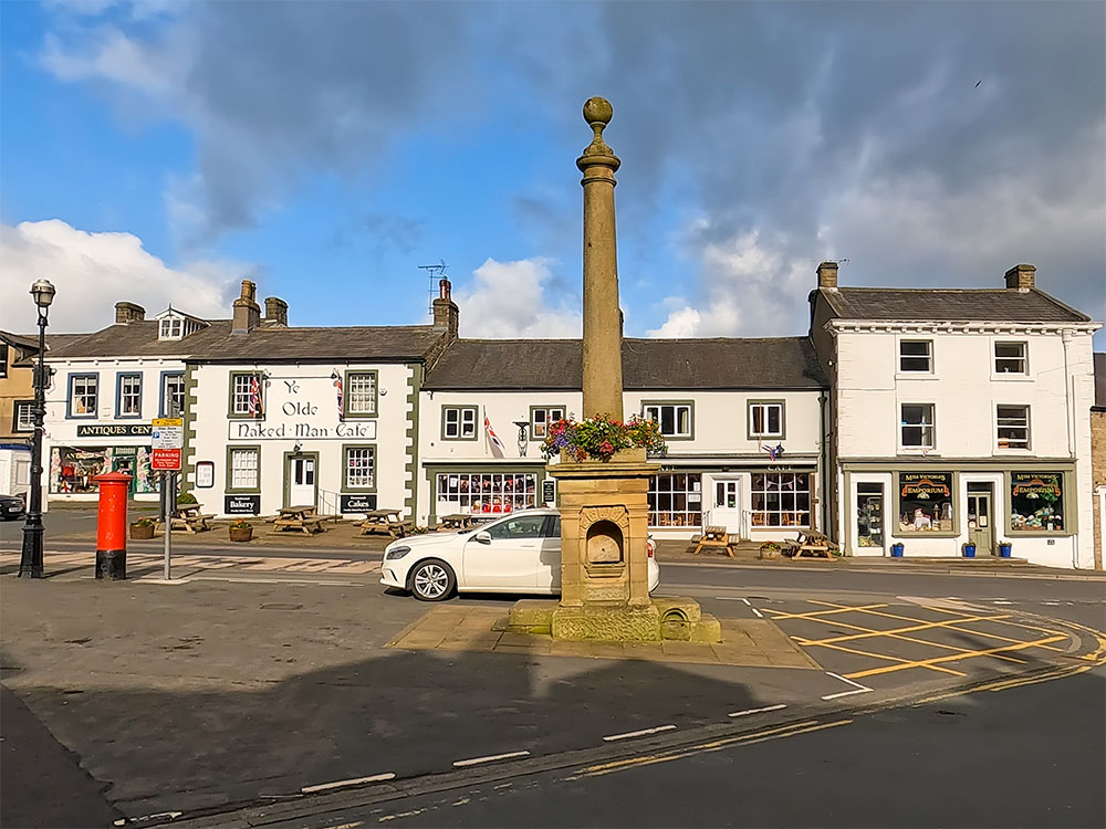 The cross in the market square at Settle