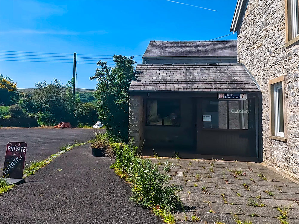 The now closed Pen-y-ghent Café at Horton in Ribblesdale