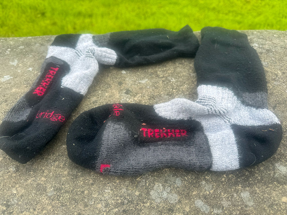 A pair of Bridgedale walking socks