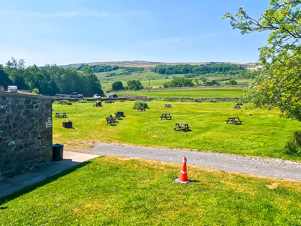 The camp site at Horton in Ribblesdale