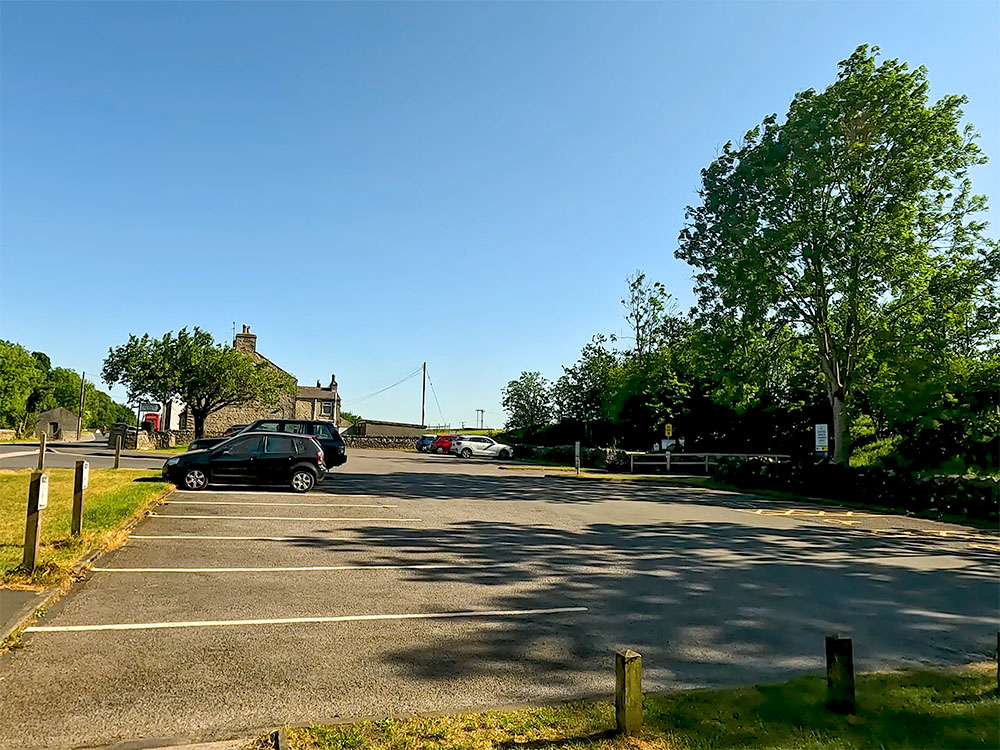 The car park at Horton in Ribblesdale
