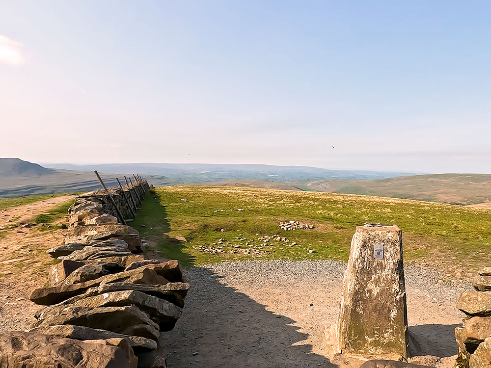 The trig point on Whernside