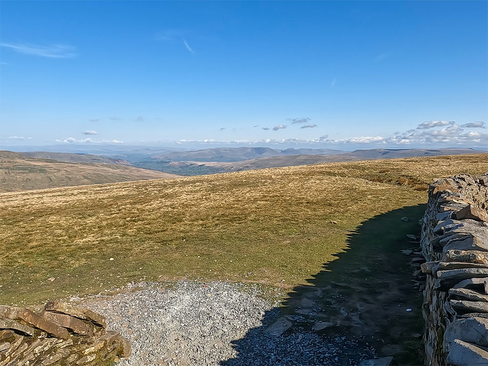 Looking towards the Howgills from the summit on Whernside