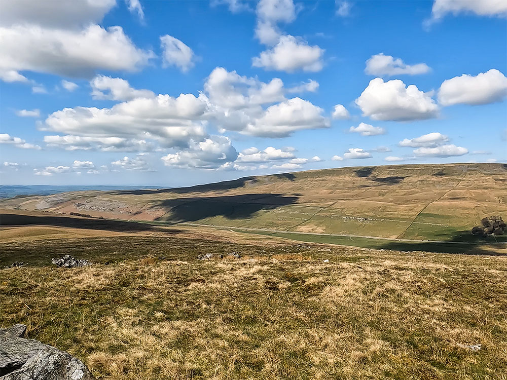 Looking down into the Kingsdale Valley from Whernside