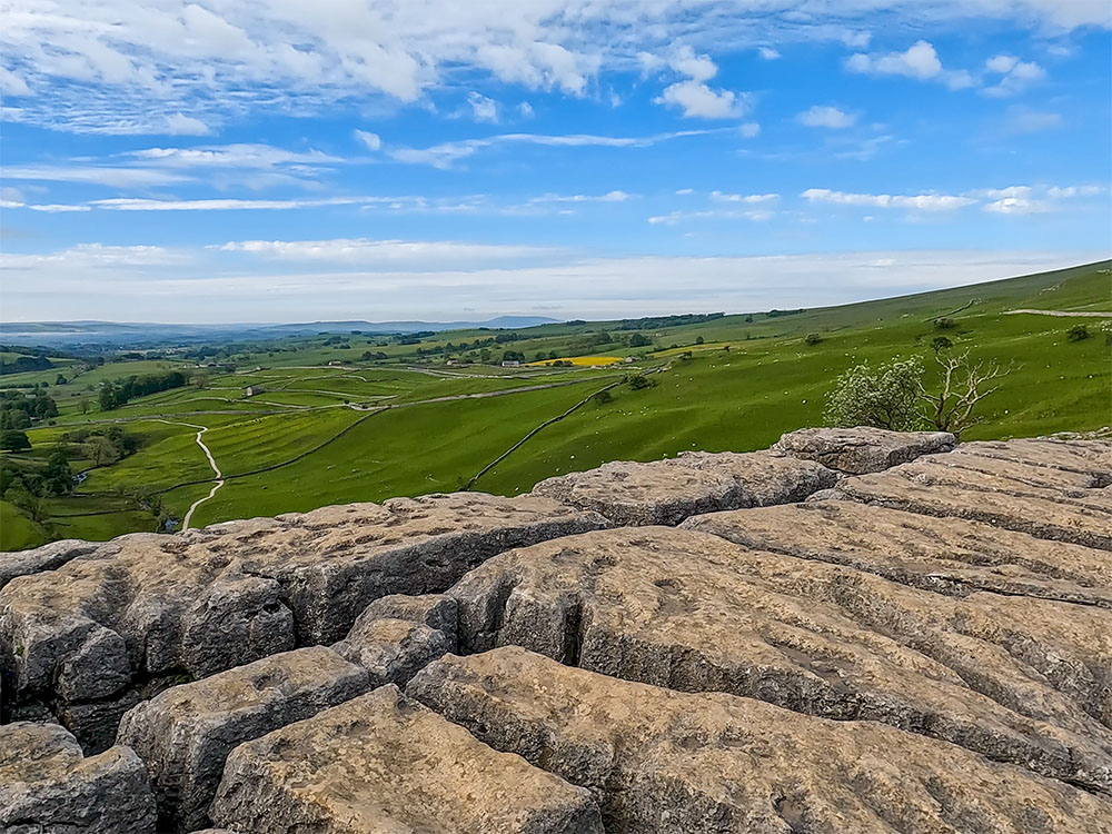 The limestone pavement above Malham Cove as used in the Harry Potter and Deathly Hallows - Part 1 film